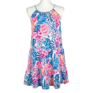 Lilly Pulitzer Women Size XS Evalyn Dress Resort White Rainforest Retreat Tassel
